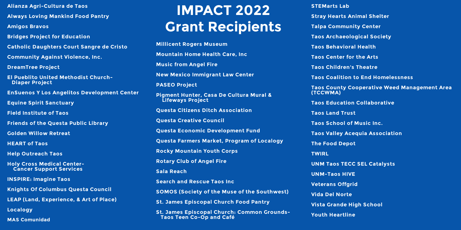 Grants Taos Community Foundation