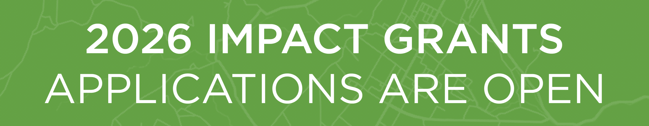 Banner for 2026 Impact Grants - 2